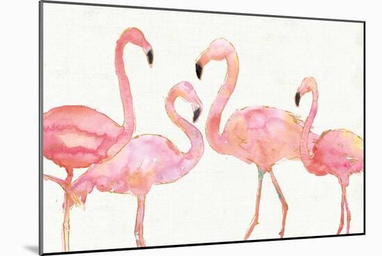 Flamingo Fever I no Splatter-Anne Tavoletti-Mounted Art Print