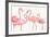 Flamingo Fever I no Splatter-Anne Tavoletti-Framed Art Print