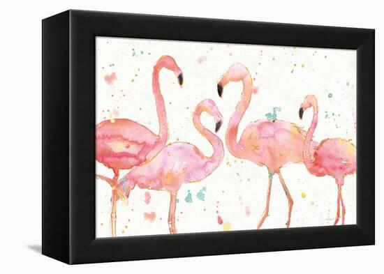 Flamingo Fever I-Anne Tavoletti-Framed Stretched Canvas