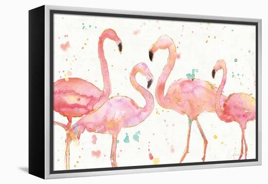 Flamingo Fever I-Anne Tavoletti-Framed Stretched Canvas