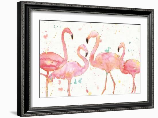 Flamingo Fever I-Anne Tavoletti-Framed Premium Giclee Print