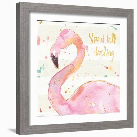 Flamingo Fever III-Anne Tavoletti-Framed Art Print