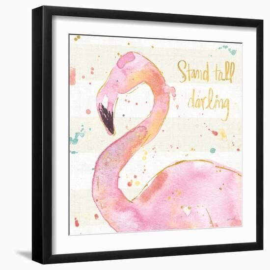 Flamingo Fever III-Anne Tavoletti-Framed Art Print