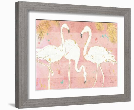 Flamingo Fever IV-Anne Tavoletti-Framed Art Print