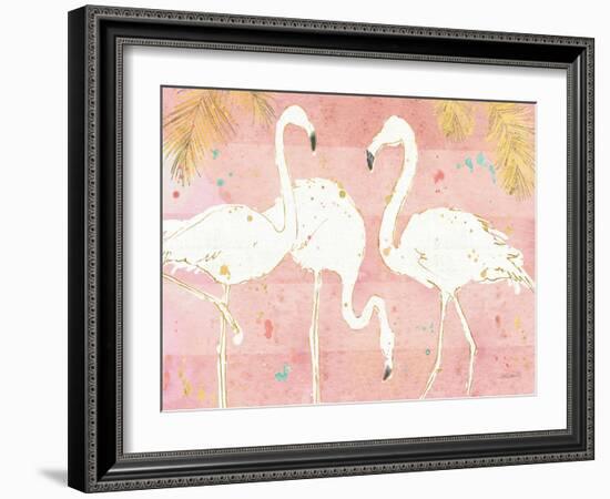 Flamingo Fever IV-Anne Tavoletti-Framed Art Print