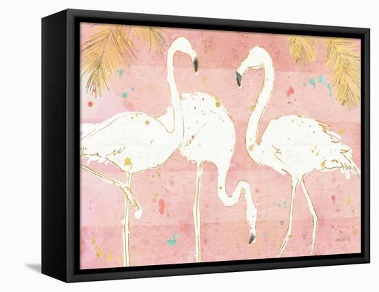 Flamingo Fever IV-Anne Tavoletti-Framed Stretched Canvas