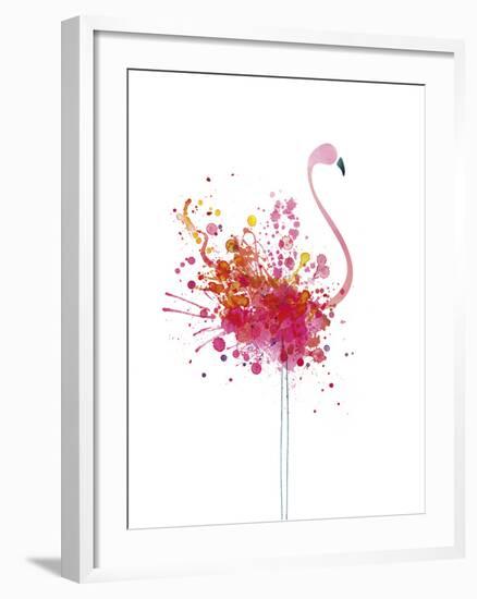 Flamingo Fiesta-Clara Wells-Framed Giclee Print