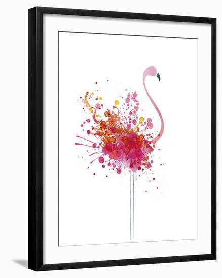Flamingo Fiesta-Clara Wells-Framed Giclee Print