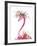 Flamingo Flora-Clara Wells-Framed Giclee Print