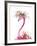 Flamingo Flora-Clara Wells-Framed Giclee Print