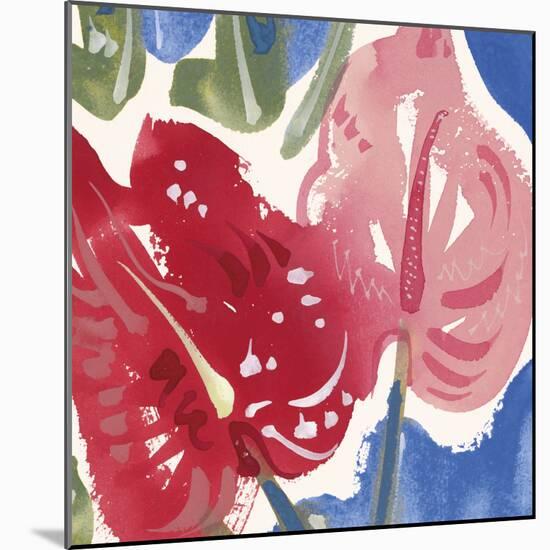 Flamingo Flower I-Alan Halliday-Mounted Giclee Print