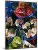 Flamingo Flower, Seafront Market, St-Paul, Reunion Island, France-Walter Bibikow-Mounted Photographic Print