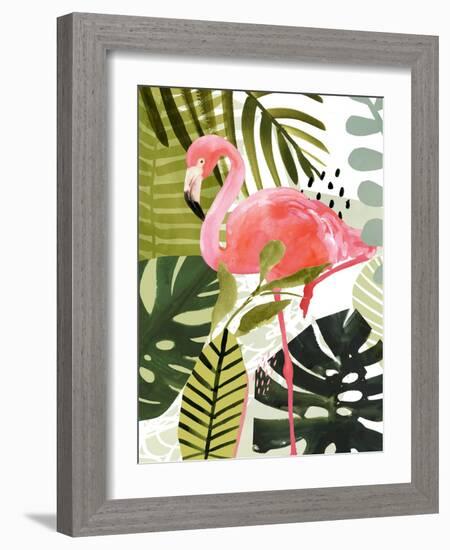 Flamingo Forest I-Victoria Borges-Framed Art Print