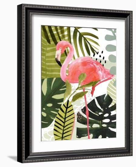 Flamingo Forest I-Victoria Borges-Framed Art Print