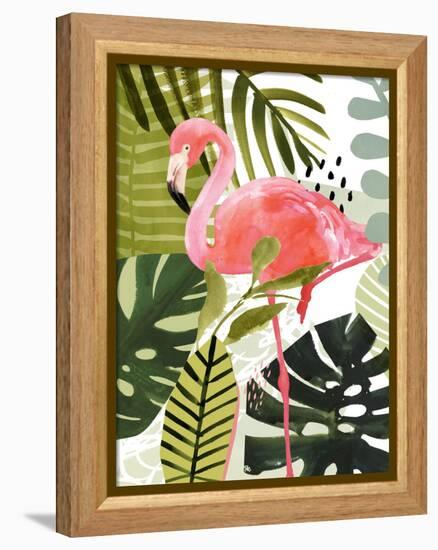 Flamingo Forest I-Victoria Borges-Framed Stretched Canvas