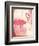 Flamingo Henna-Jace Grey-Framed Art Print