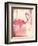 Flamingo Henna-Jace Grey-Framed Art Print