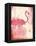 Flamingo Henna-Jace Grey-Framed Stretched Canvas