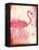 Flamingo Henna-Jace Grey-Framed Stretched Canvas