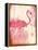 Flamingo Henna-Jace Grey-Framed Stretched Canvas