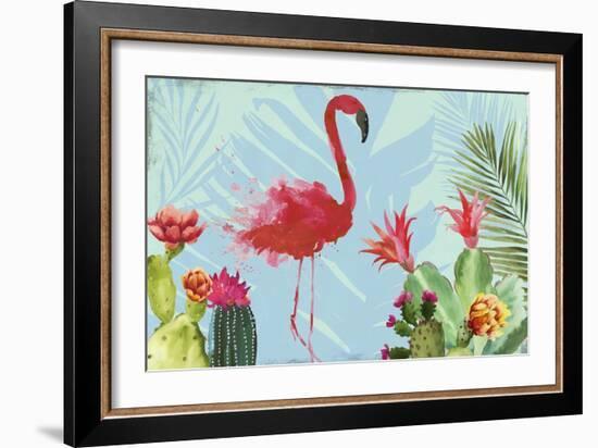 Flamingo in the Mix-Aimee Wilson-Framed Art Print