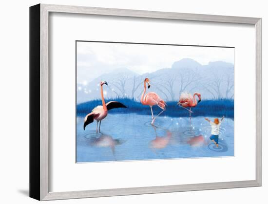 Flamingo Lesson-Nancy Tillman-Framed Art Print