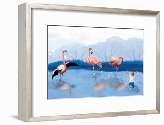 Flamingo Lesson-Nancy Tillman-Framed Art Print