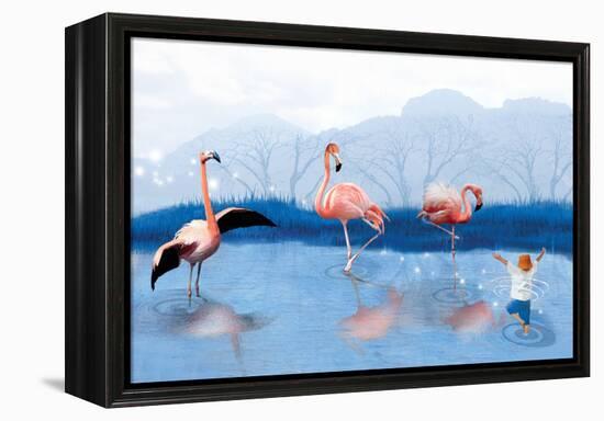 Flamingo Lesson-Nancy Tillman-Framed Stretched Canvas