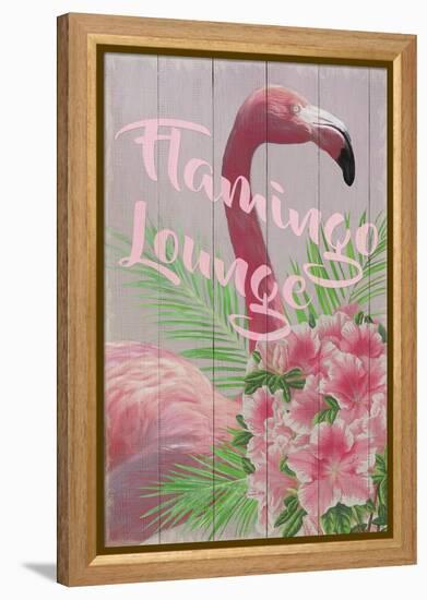 Flamingo Lounge-Cora Niele-Framed Premier Image Canvas