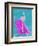 Flamingo On Raft-Matthew Piotrowicz-Framed Art Print