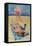 Flamingo On Sun Bather-Kestrel Michaud-Framed Premier Image Canvas