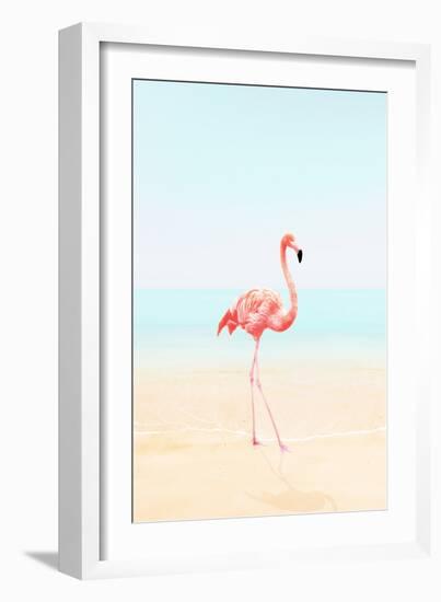 Flamingo on the Beach II-Tai Prints-Framed Art Print