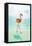 Flamingo on the Beach-Tai Prints-Framed Stretched Canvas