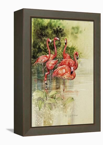 Flamingo Paper-Tim Knepp-Framed Premier Image Canvas