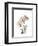 Flamingo Portrait-Albert Koetsier-Framed Premium Giclee Print