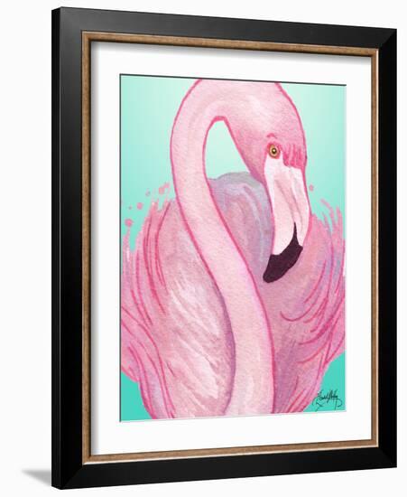 Flamingo Portrait-Elizabeth Medley-Framed Art Print