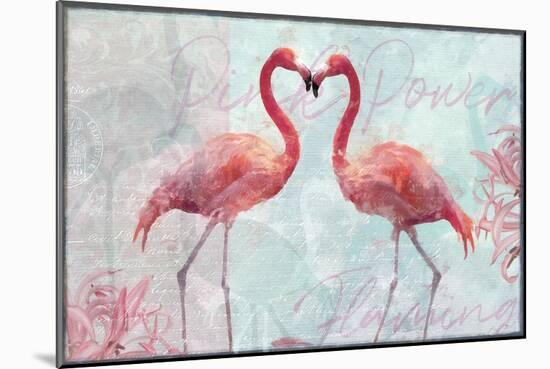 Flamingo Power-Cora Niele-Mounted Giclee Print