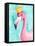 Flamingo Queen I-Regina Moore-Framed Stretched Canvas