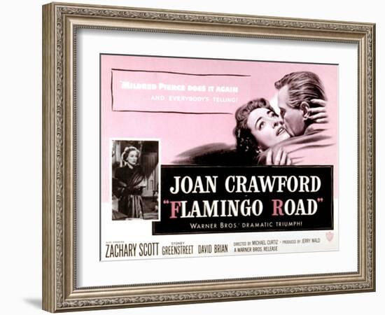 Flamingo Road, Joan Crawford, David Brian, 1949-null-Framed Art Print