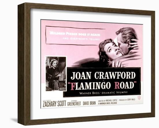 Flamingo Road, Joan Crawford, David Brian, 1949-null-Framed Art Print