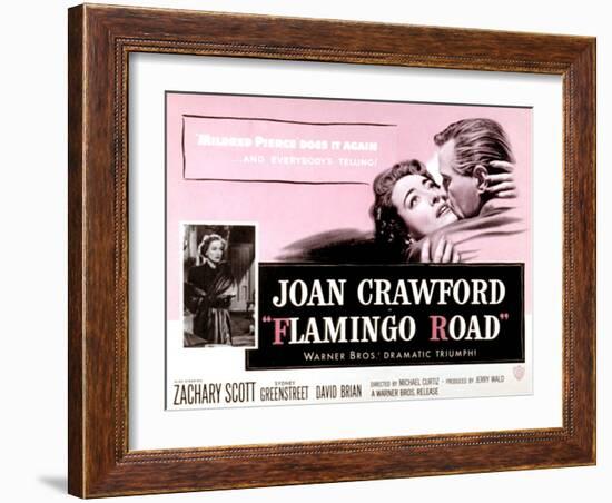 Flamingo Road, Joan Crawford, David Brian, 1949-null-Framed Art Print