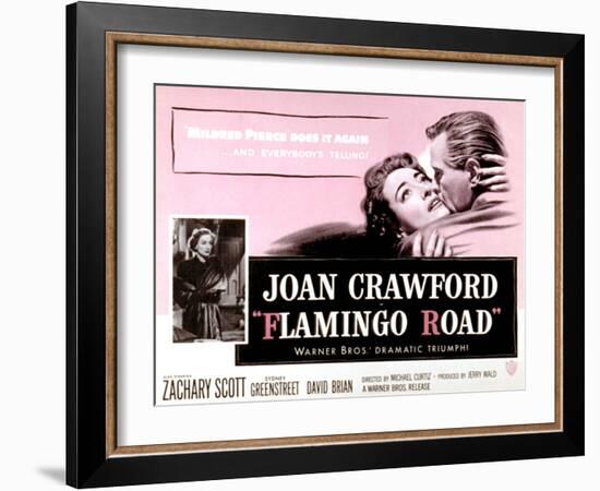 Flamingo Road, Joan Crawford, David Brian, 1949-null-Framed Art Print