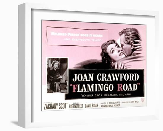 Flamingo Road, Joan Crawford, David Brian, 1949-null-Framed Art Print