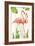 Flamingo Stroll 1-Mary Escobedo-Framed Art Print