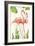 Flamingo Stroll 1-Mary Escobedo-Framed Art Print