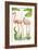 Flamingo Stroll 2-Mary Escobedo-Framed Art Print