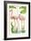 Flamingo Stroll 2-Mary Escobedo-Framed Art Print