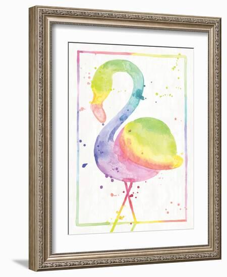 Flamingo Sunrise-Ashley Sta Teresa-Framed Art Print