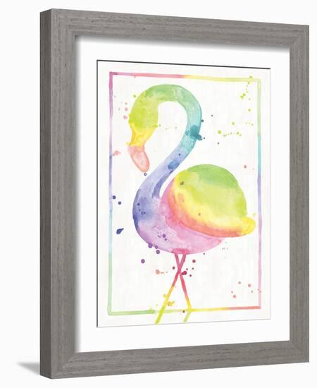 Flamingo Sunrise-Ashley Sta Teresa-Framed Art Print