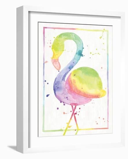 Flamingo Sunrise-Ashley Sta Teresa-Framed Art Print